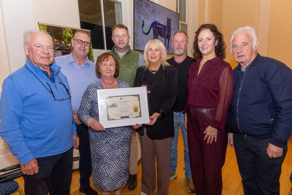 Pictured at the Ballymurphy and Tullow ‘Pride of Place’ recognition evening in the Carlow Town Hall were Jennifer Murnane O'Connor TD (Minister of State at the Department of Health), Greg Murphy, Shane Murray, Edmund Joyce, Joanne Murray, Derek Redmond and Mick O’Toole. Pictured at the Ballymurphy and Tullow ‘Pride of Place’ recognition evening in the Carlow Town Hall were Jennifer Murnane O'Connor TD (Minister of State at the Department of Health), Greg Murphy, Shane Murray, Edmund Joyce, Joanne Murray, Derek Redmond and Mick O’Toole.
