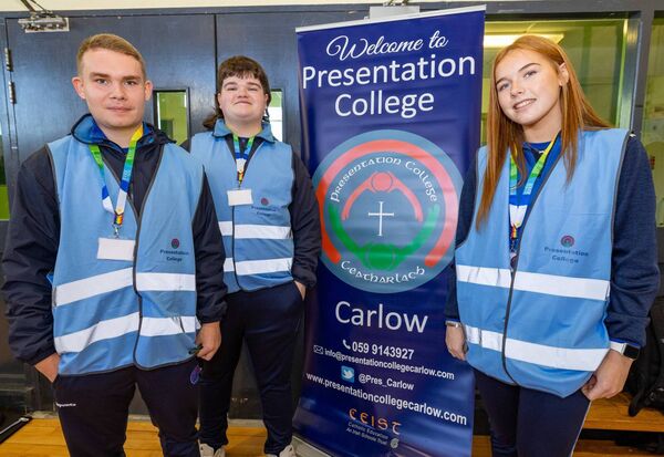 Sean O’Brien, James Murphy and Katie Lowry from Presentation College Sean O’Brien, James Murphy and Katie Lowry from Presentation College