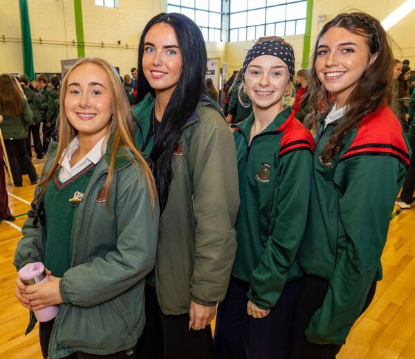 Rachel Doogue, Ciara Prendergast, Ellie Kennedy and Mia Dalton from St Leo's College Rachel Doogue, Ciara Prendergast, Ellie Kennedy and Mia Dalton from St Leo's College