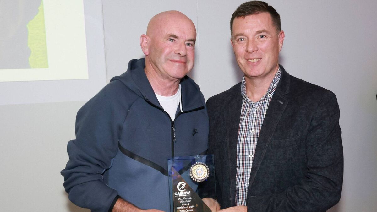 John Curran receives inaugural PL Curran Volunteer Award