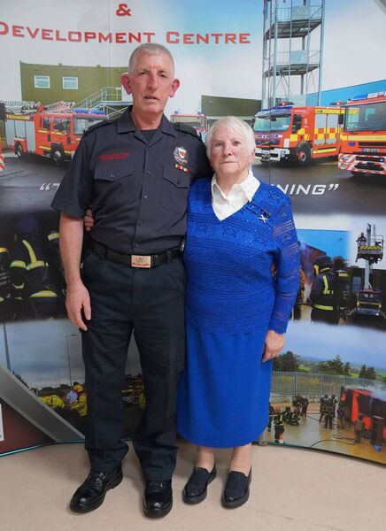 Frankie with his mother, Mary Whelan
