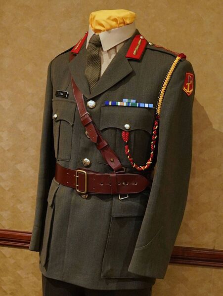 Lieut-General Tadhg O'Neill's DSM uniform, which has been donated to Carlow Military Museum
