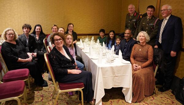Members of Lt-General Tadhg O'Neill's family with some of his former colleagues