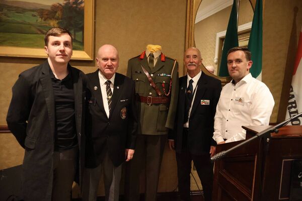 Members of Co Carlow Military Museum Jake Duggan, John Murphy, Paul Maguire and Peter Heary