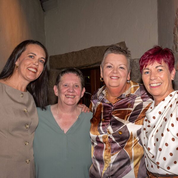 Geraldine with Helen Brennan, Maureen Miley and Linda Kelly Geraldine with Helen Brennan, Maureen Miley and Linda Kelly