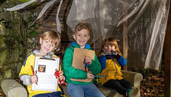 Charlie, AJ and Rhaegar Cook were pictured at ‘Ghosts in the Gardens’ in the Delta Sensory Gardens as part of Samhain Festival 26 Photo: © Michael O'Rourke Photography 2026 Charlie, AJ and Rhaegar Cook were pictured at ‘Ghosts in the Gardens’ in the Delta Sensory Gardens as part of Samhain Festival 26 Photo: © Michael O'Rourke Photography 2026