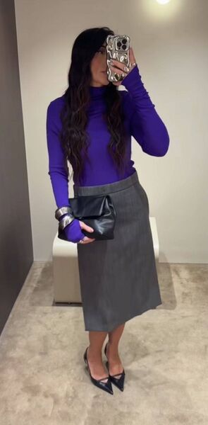 Purple becomes an essential touch for this season's day to night look. Purple becomes an essential touch for this season's day to night look.