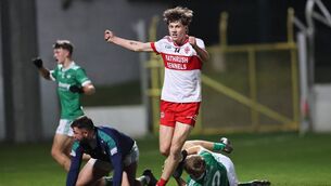 <p>Shane Duffy's injury time goal gave Ballon a lifeline, before an even later one from Alex Kelliher sealed the a dramatic win</p> <p>Shane Duffy's injury time goal gave Ballon a lifeline, before an even later one from Alex Kelliher sealed the a dramatic win</p>